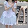 Sex Underwear Two-dimensional Blue Japanese Cute Girl Pure Desire Lolita Maid Pleated Dress Maid