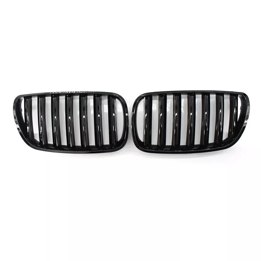 

For BMW X3 E83 2007-2010 Front Hood Kidney Bumper Racing Grille Mesh Double Single Slat Style Grill Car Replacement Accessories Single Line