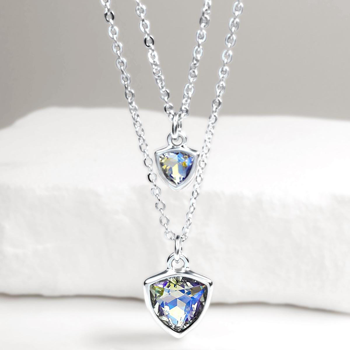 Spain UNOde50 Double Layered Crystal Necklace