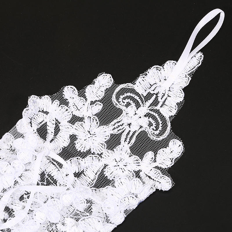 Elegant Lace Bridal Fingerless Gloves Women Fashion Short Gloves for Wedding Party Opera Prom Halloween