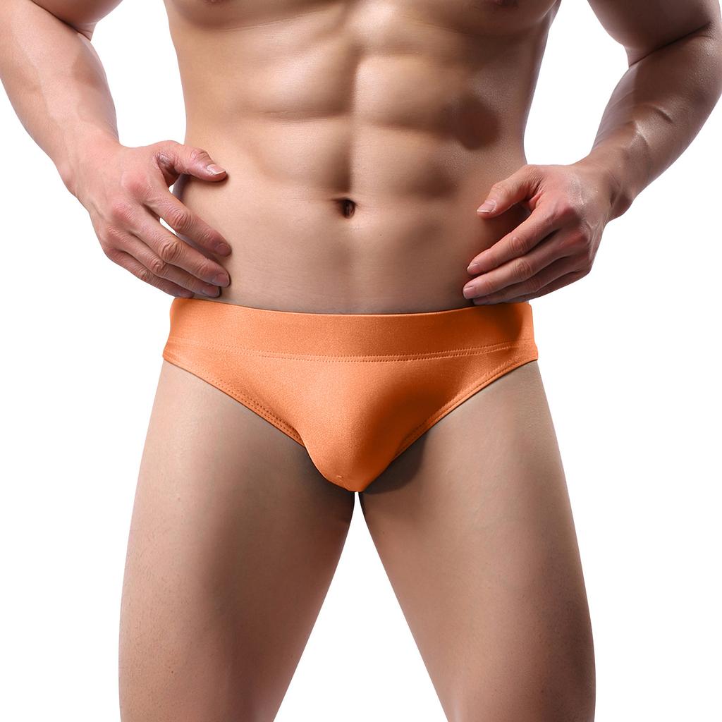 Mens Underwear Pouch Shorts Solid Underpants Breathable Soft Briefs Panties