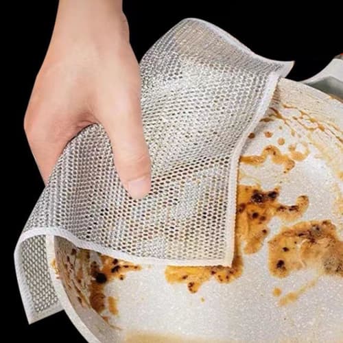 Fenteeer 20-Count Metal Wire Kitchen Towels, Multipurpose Dish Cloths, Kitchen Cloths, Wire Cleaning Cloths, Dishwashing Cloths, Wire Cloths for Wipin