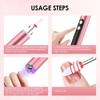 Professional Manicure Pedicure Kit Wireless Nail Drill Machine with UV Light Electric Nail File Set Nail Milling Cutter Polisher