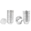 100Pcs Round Tart Pan Disposable Pie Tin Cake Mold Shell Egg Tart Mould  Baking Cup