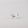 Sky Blue Topaz Gemstone 925 Sterling Silver Handcrafted Designer Ring For Mother RR-81-2