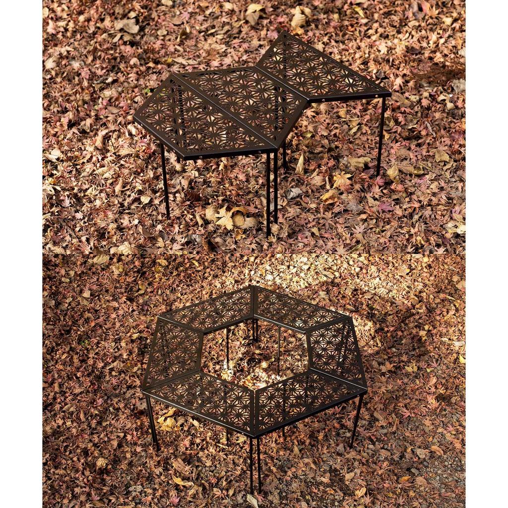 Japanese Pattern Outdoor Table Set of Camping Bonfire Changes with Combinations of S'more 6, Table, Table, Assembly, (set 6)