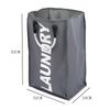 Shu Shi Foldable Waterproof Oxford Cloth Laundry Tote Bag with Round Handles
