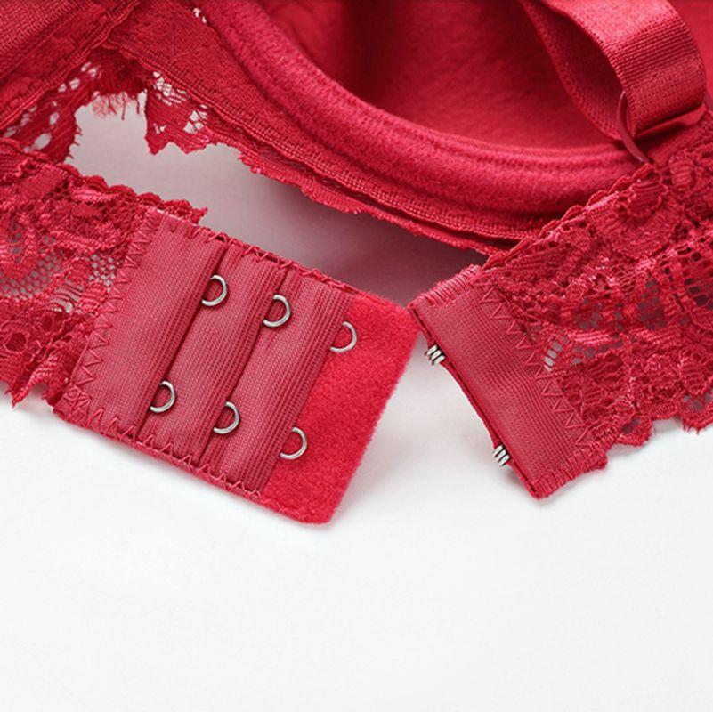 Dámská podprsenka proti povislým prsům Push Up Redukce bočních prsou Prodyšná Sexy podprsenka Mašle Plný košíček s kosticemi Podprsenka