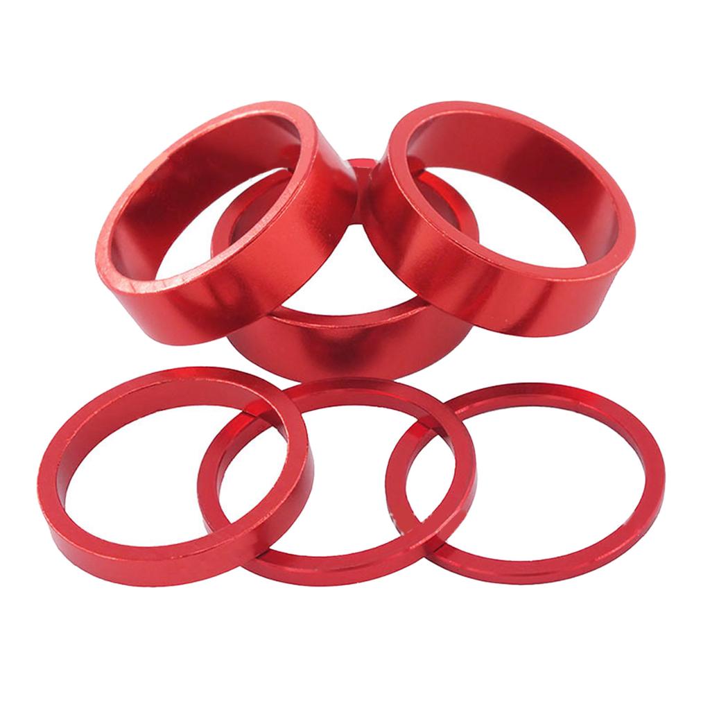 Bike Aluminum Alloy Headsets Spacers Front Fork Washer Bike Spacers Bike Headsets Stem Washer for Mountain Bicycles