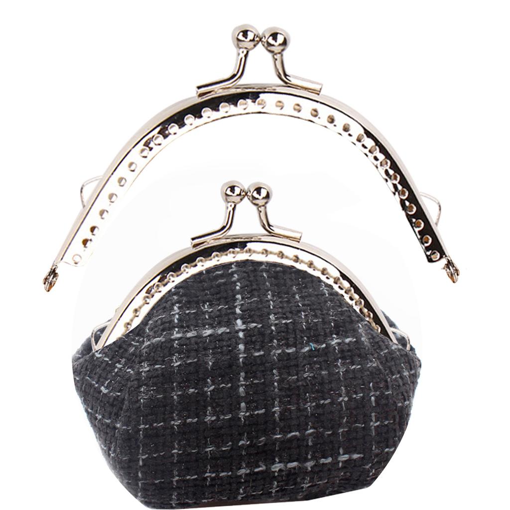 8.5/10.5/12.5/15cm Double Bead Metal Frame Coin Purse Kiss Clasp For Wallet Handle Clutch DIY Bag Frame Clasp Lock Clip