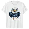 Grumpy Eagle Cartoon TShirt Wildlife Gift For Him And Her