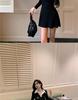 Korean Fashion Faux Two-Piece Shirt Dress – Chic Autumn/Winter Style with Unique Design and Short Skirt for Women