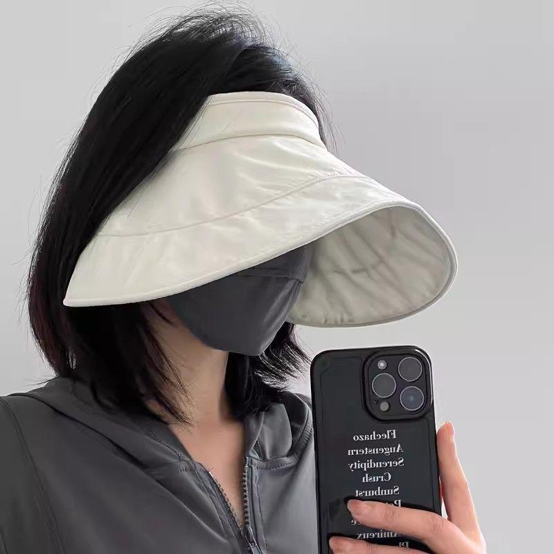 

Sun Hat Women s 2025 New Arrival Summer Outdoor Travel Air Top Sun Protection Sun Hat Big Brim UV Protection Beige Adjustable