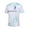 Maglietta da Rugby Singola Fiji Drua da Uomo Adulto Uniforme da Allenamento Manica Corta Girocollo Uomo T-Shirt Sportiva Asciugatura Rapida