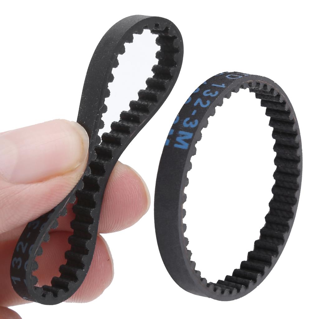 2pcs 132mm Rubber Closed Loop Timing Belt Synchronous Belt Fit for VS4‑10 Axial SCX10 II III