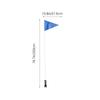 1Set Bike Safety Flag Adjustable Triangular Pole Children's Tail Cycling Sign Safety Flag Reflective Flagpole with Pole