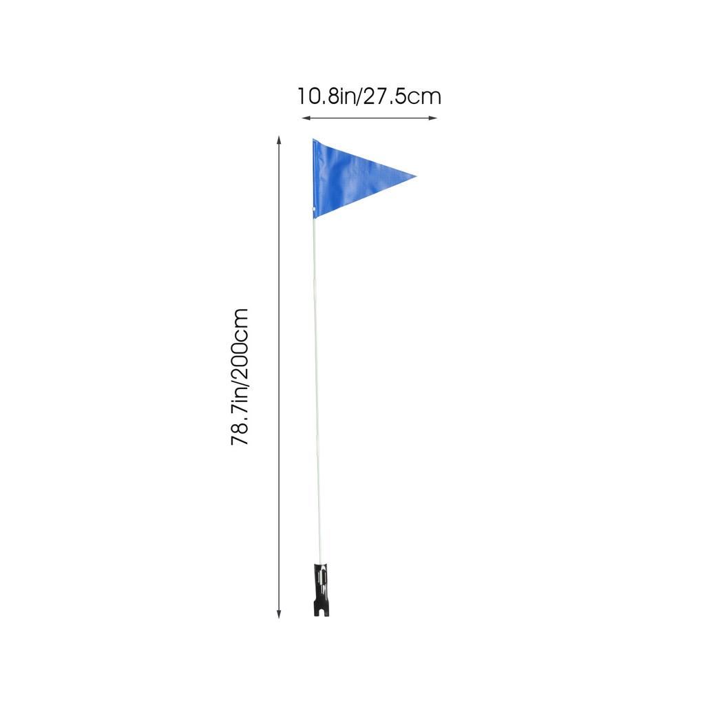 1Set Bike Safety Flag Adjustable Triangular Pole Children's Tail Cycling Sign Safety Flag Reflective Flagpole with Pole