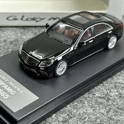 Glory Model 1:64 Mercedes-benz S65 Amg W222 Black Diecast Alloy Car Model Ornament