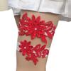 European & American Bridal Chiffon Flower Rhinestone Garter