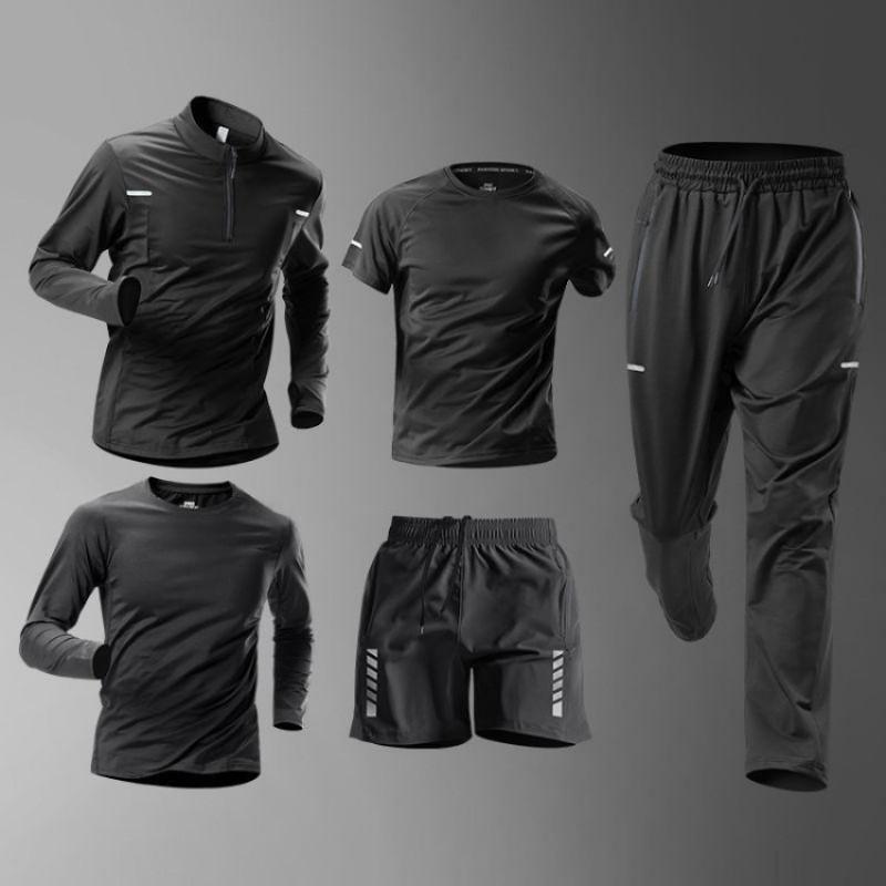 Set Maglia e Pantaloncini da Ciclismo Uomo Traspirante Asciugatura Rapida Vestibilità Larga Abbigliamento Mountain Bike Abbigliamento Sportivo