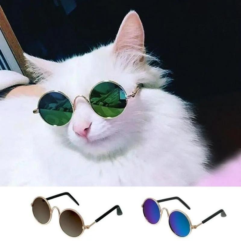 Fashion Cat Sunglasses Pet Accessories Summer Dogs Cats Glasses Grooming Black Green