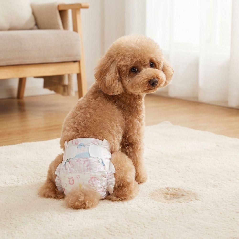 10 Stück Super Saugfähige Hundehosen Verstellbare Einweg-Windeln Hundereise