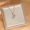 Light Luxury Copper-Inlaid Diamond Necklace for Women – Exquisite INS-Style Clavicle Chain