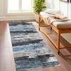 Modern Minimalist Abstract Geometric Runner Rug, Non-Slip Washable Mat for Hallway Entryway Bedroom Sofa Area