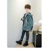 Fashion retro children's Martin boots autumn and winter new leather single boots velvet British style casual non-slip boys short boots