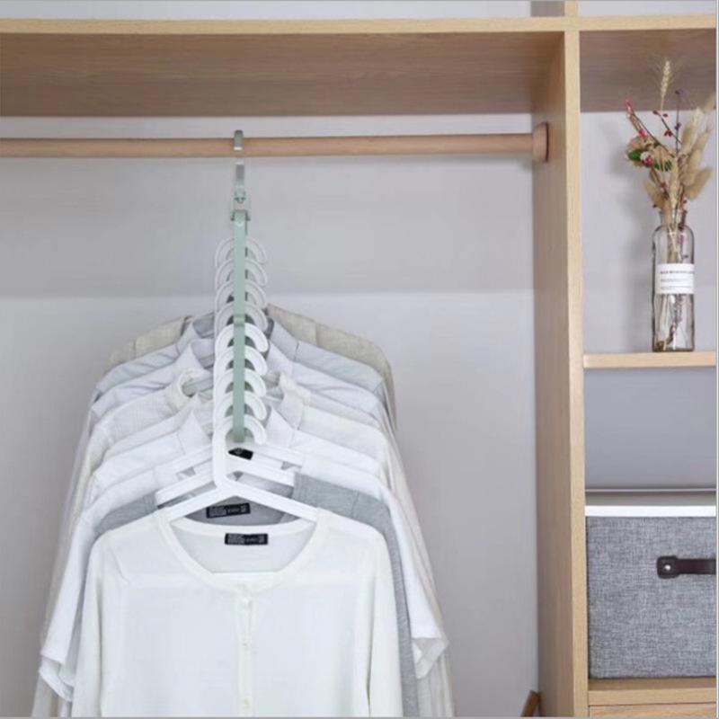 Multifunctional Non-Slip Rotatable Hanger with Nine Holes