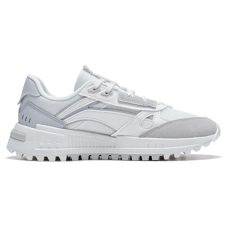 Li Ning Riding The Wind 2.0 Abrasion Resistant Breathable Low top Sports Casual Shoes Women's Gray White AGCT156-1