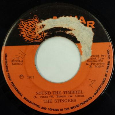 7-Zoll-Schallplatte STINGERS Sound The Timbrel J79 Jaguar 1973 Jamaika Reggae Ska Dub Gebraucht