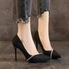 Fashion Women's Shoes Heel Trend New Spring Summer Pointy Wedding High-heeled Shoe Flashion Sexy Chic and Elegant Stiletto Pumps