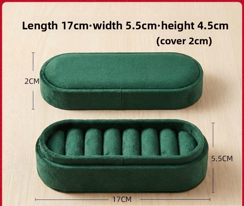 Velvet Jewelry Box Premium Suede Ring Storage Box Empty Box Earrings Ring High-end Light Luxury Design