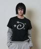 Lujeoseukeulleob Star Logo Applique Long Sleeve T-Shirt Black