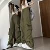 2026 Women's High-Waisted Retro Workwear Wide-Leg Pants - Loose, Floor-Length Design