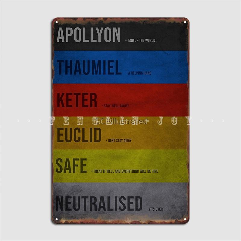 Scp Classes Metal Sign Club Party Wall Personalized Garage Decoration Tin Sign Posters 20x30cm