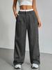 2025 Women's High-Waist Casual Loose Straight Trousers - Japanese & Korean Style for Spring/Summer