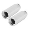 2PCS Shower Arm Extension Stainless Steel Chrome Plating Shower Head Extension Pipe for Bathroom
