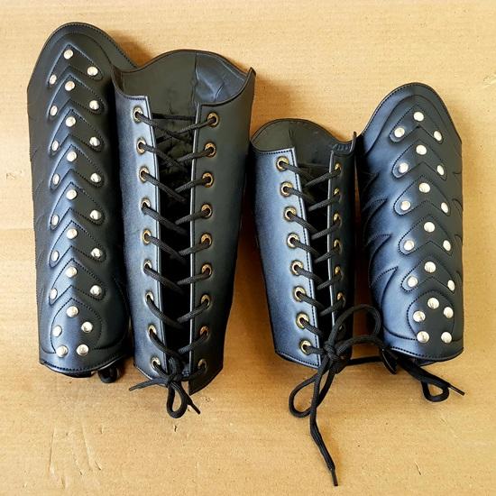 Verzamelbaar Leer Pantser Vambrace Arm Been Beschermer Roleplay Halloween Item Cadeau