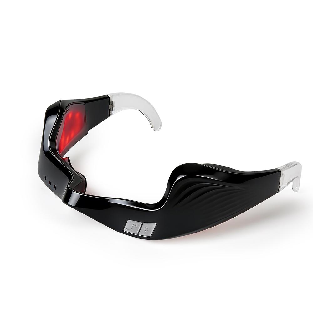 

Электрический массажер для глаз Массажер для области под глазами Очки-массажер Массажер для снятия усталости глаз Массажер с красным светом Снимает усталость глаз Очки для массажа глаз чёрный