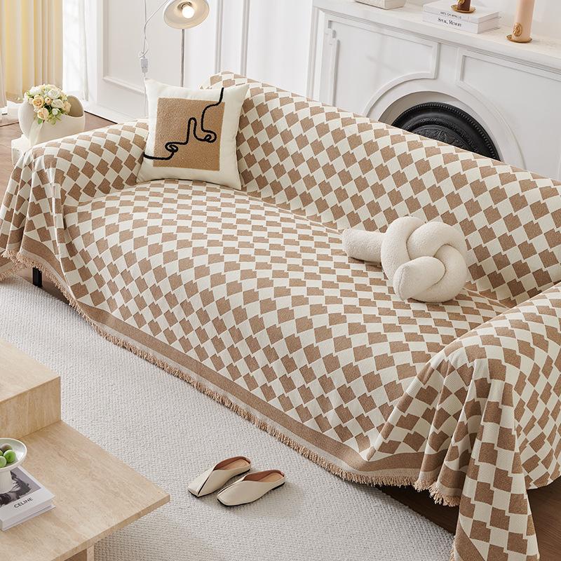 

Высококачественное полотенце для дивана в геометрическом стиле INS, шенилл, устойчивый к царапинам, чехол для дивана, всеобъемлющий универсальный чехол, одеяло из ткани 180*130cm