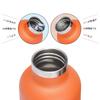 FEIJIAN 750ml Vacuum Insulated Stainless Steel Water Insulated for Hot and Cold Wide with Stylish Design for and Orange Bottle, Drinks, 0.75 Liter,