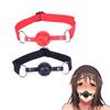 3 Colors Faux Leather Mouth Gag Adjustable Silicone Ball Adult Flirting Fetish Roleplay Game Props Couples BDSM Bondage Sex