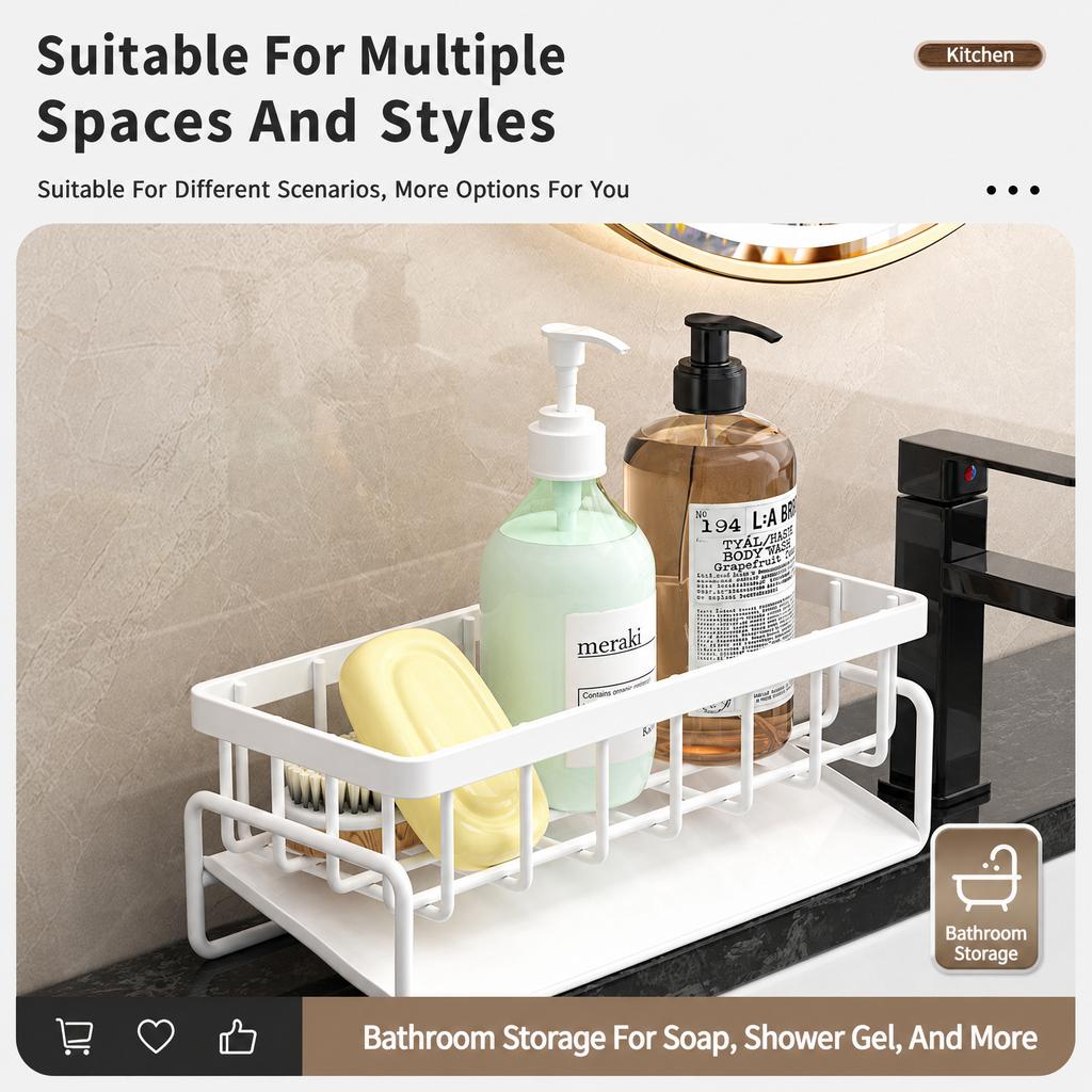 Sink Caddy Kitchen Storage Rack