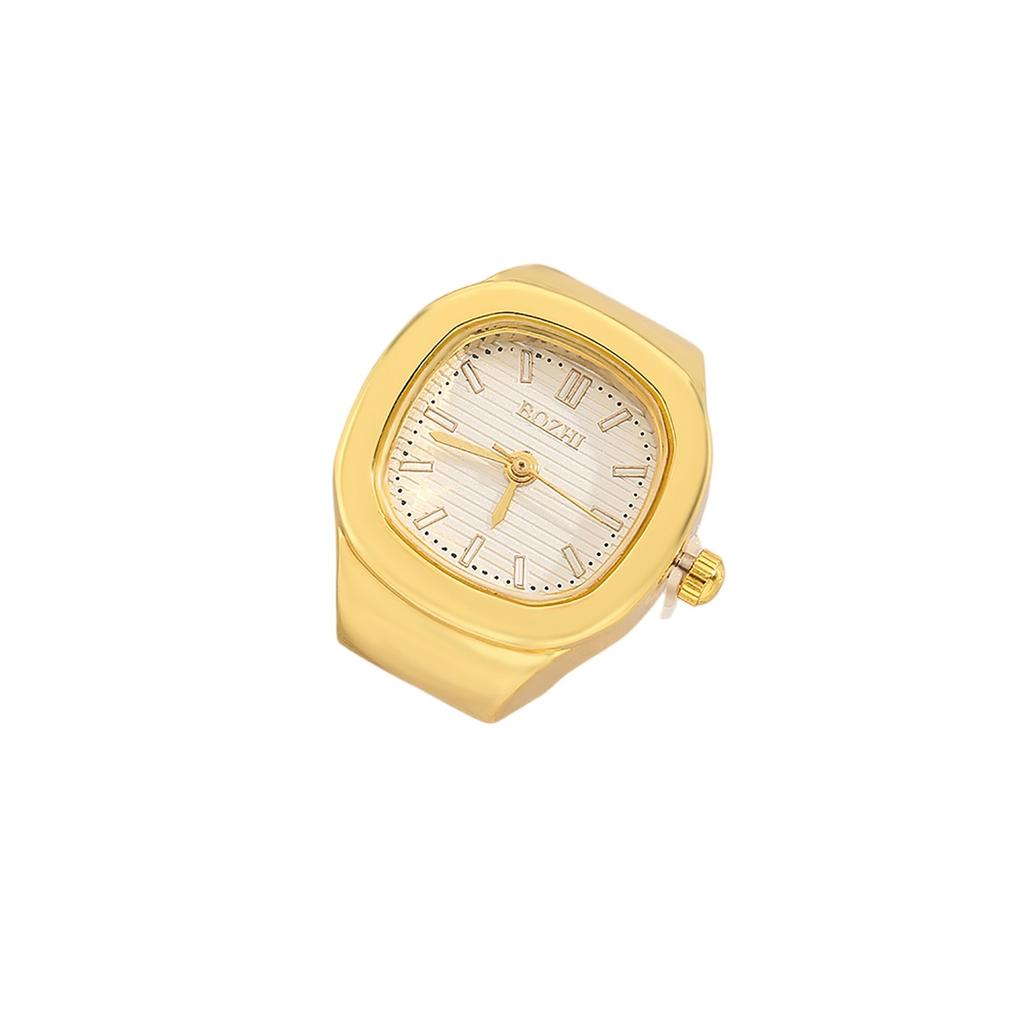 Creative finger ring watch mini quartz watch adjustable time watch ring simple stylish punk watch ring personalized mini clock 1