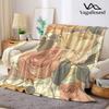 Vintage Rose Floral Flannel Blanket Perfect for Sofa Office Bed Travel Sleep Read Relax Camping four season use