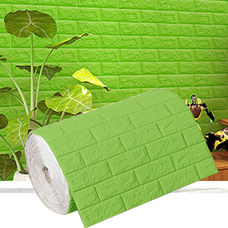 70cm Brick Pattern Self-Adhesive Wallpaper Waterproof 3D Wall Sticker Modern TV Background Home Decorative Wallpaper