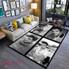Elvis Presley Vintage Black White Carpet Floor Mats Suitable For All Seasons Bathroom Mat Office Chair Cushion Dormitory Decoration