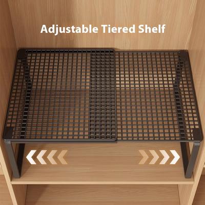 Retractable Wardrobe Storage Layered Organizer, Clothes Rack Internal Space Utilization Cabinet Pull-out Shelf, Shoe Rack